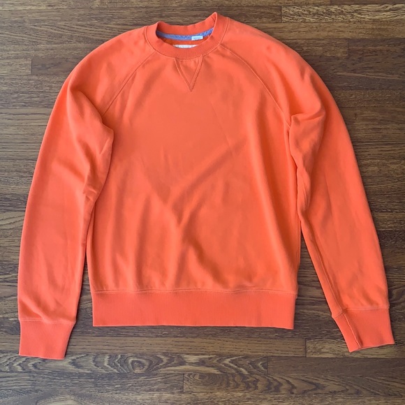 Men’s Orange Tommy Hilfiger Crew Sweatshirt - Picture 1 of 5